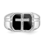 14k White Gold AA Diamond men's ring