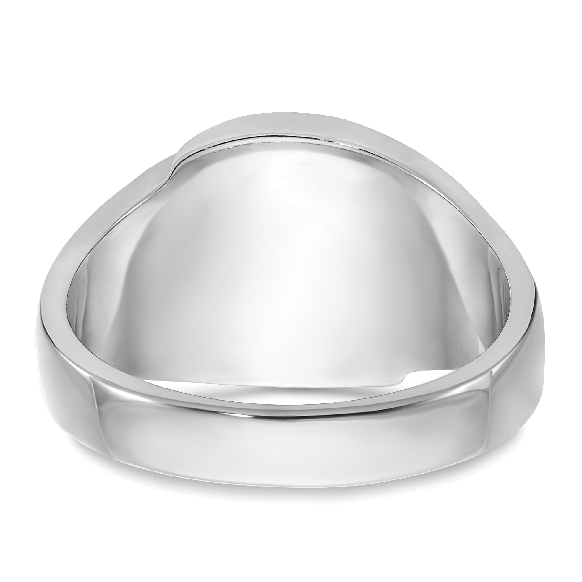 14k White Gold Men's Polished, Antiqued and Grooved with Imitation Blue Spinel Masonic Ring
