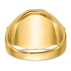 14k Men's Polished, Antiqued and Textured with Synthetic Blue Spinel Masonic Ring