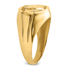 14k .01ct. Diamond and Onyx Mens Claddagh Ring Mounting (No Stone Included)