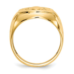 10k .01ct. Diamond and Onyx Mens Claddagh Ring Mounting (No Stones Included)