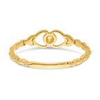 14k .01ct. Diamond Heart Ring Mounting (No Stone Included)