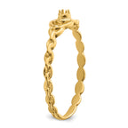 14k .01ct. Diamond Heart Ring Mounting (No Stone Included)
