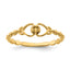 14k .01ct. Diamond Heart Ring Mounting (No Stone Included)