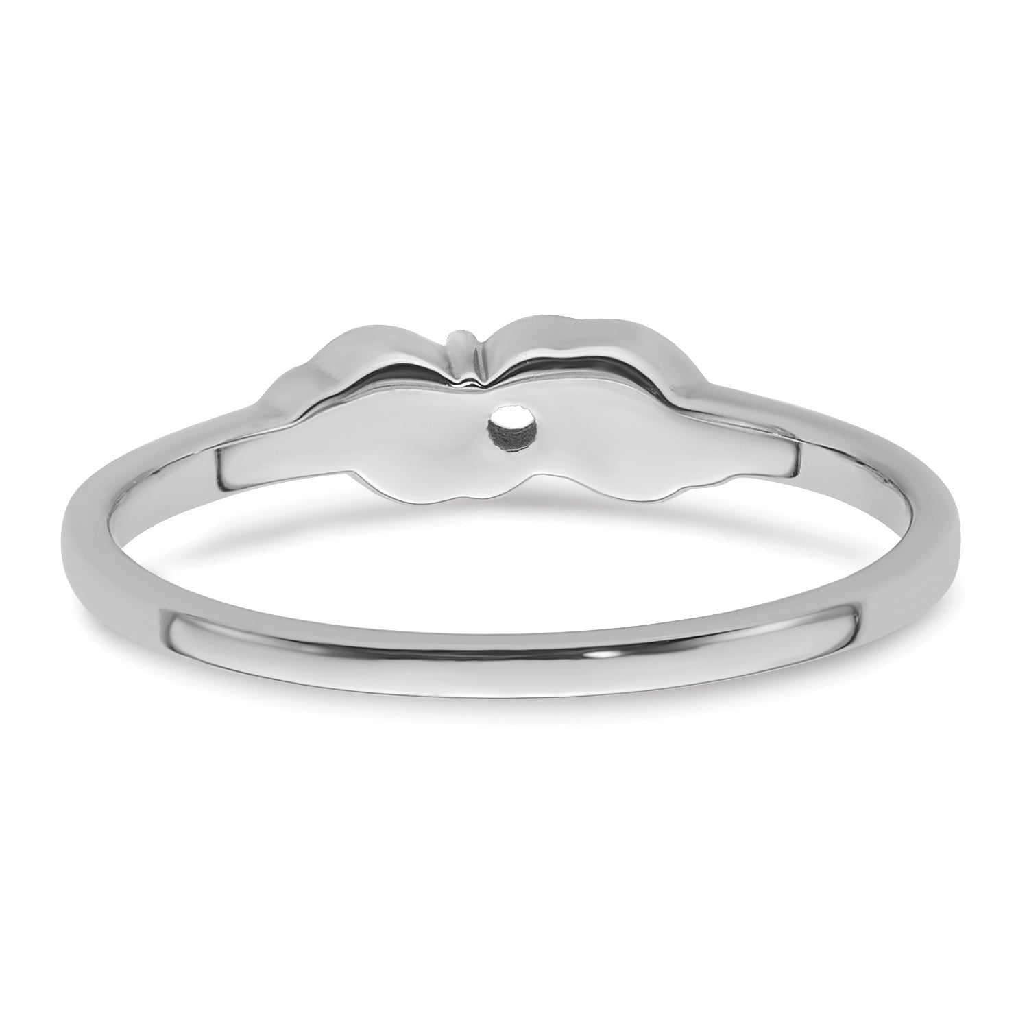 14k White Gold .07ct. Diamond Ring Mounting (No Stone Included)