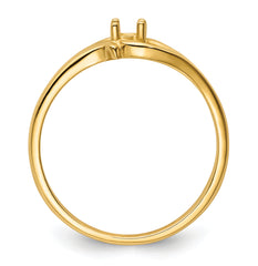 14k .04ct. Diamond Ring Mounting (No Stone Included)