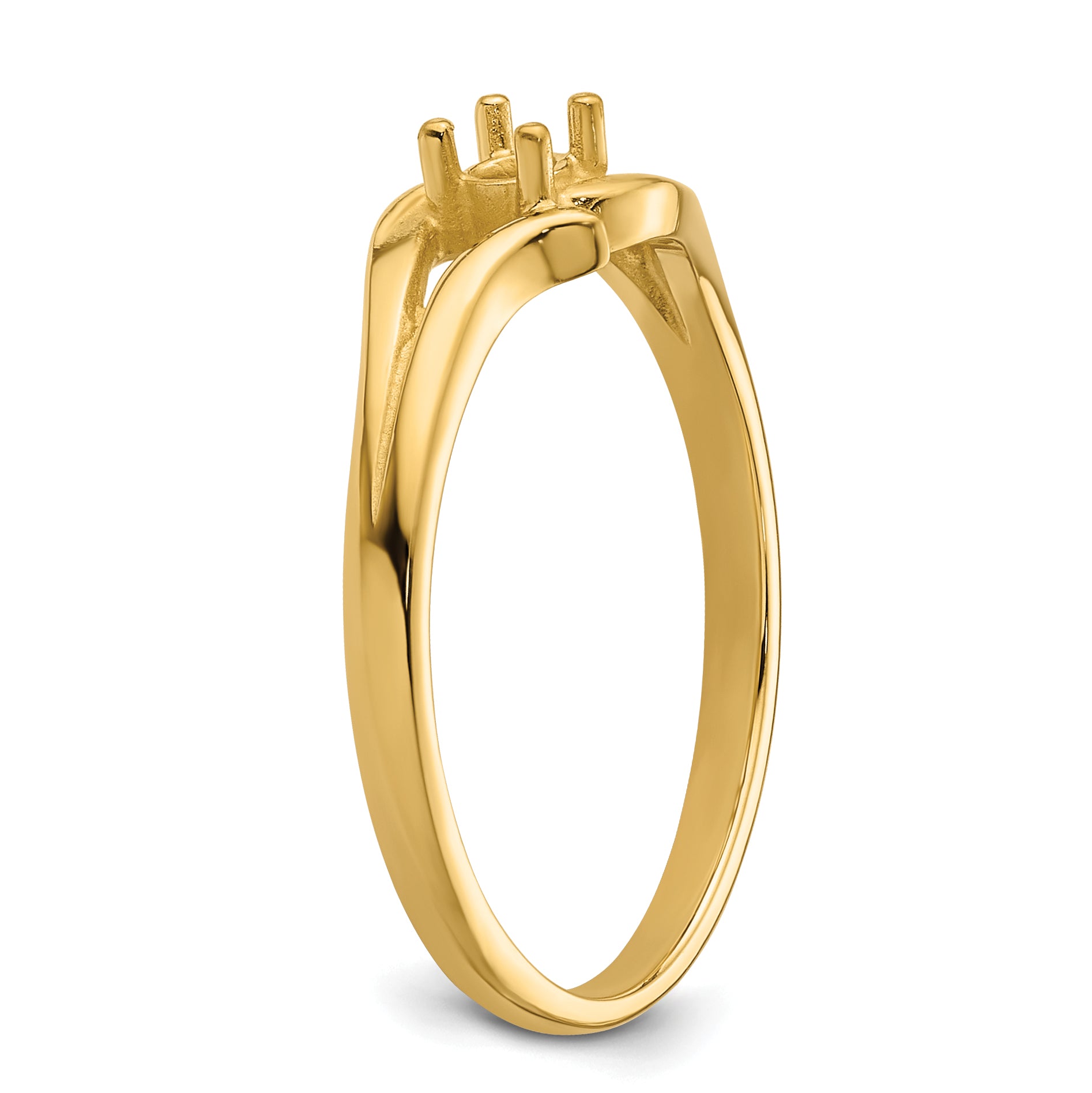 14k .04ct. Diamond Ring Mounting (No Stone Included)