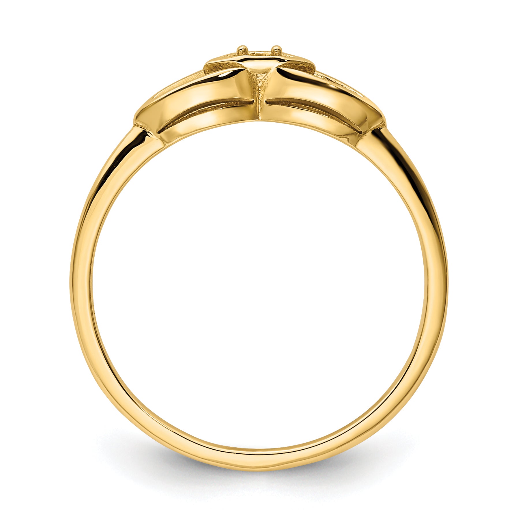 14k .01ct. Diamond Ring Mounting (No Stone Included) Secondary image