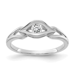 14k White Gold Diamond Ring Mounting (No Stone Included)