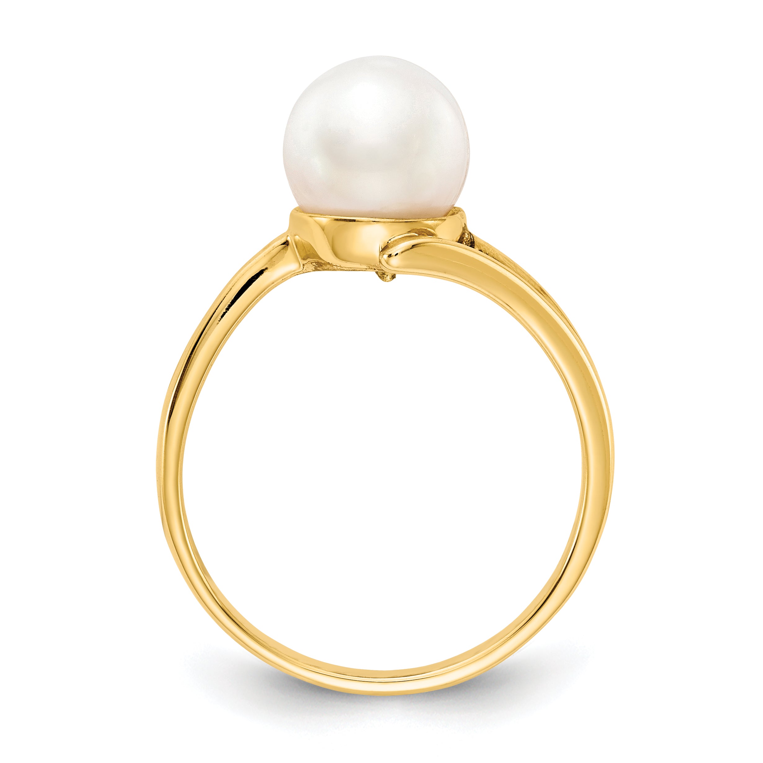 14k 7.5mm Pearl Ring Mounting (No Stone Included) Secondary image