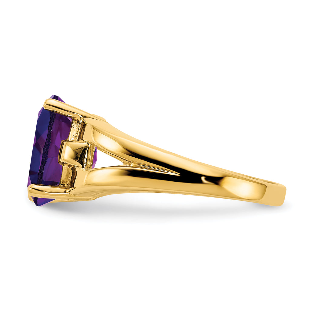 14k 11x9mm Oval Gemstone Ring Mounting (No Stone Included)