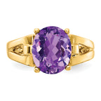 14k 11x9mm Oval Gemstone Ring Mounting (No Stone Included)