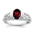 14k White Gold 7x5mm Oval Gemstone Ring Mounting (No Stone Included)