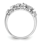 14k White Gold Diamond & Gemstone Ring Mounting (No Stone Included)