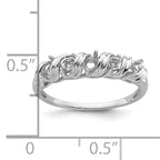 14k White Gold Diamond & Gemstone Ring Mounting (No Stone Included)
