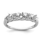 14k White Gold Diamond & Gemstone Ring Mounting (No Stone Included)