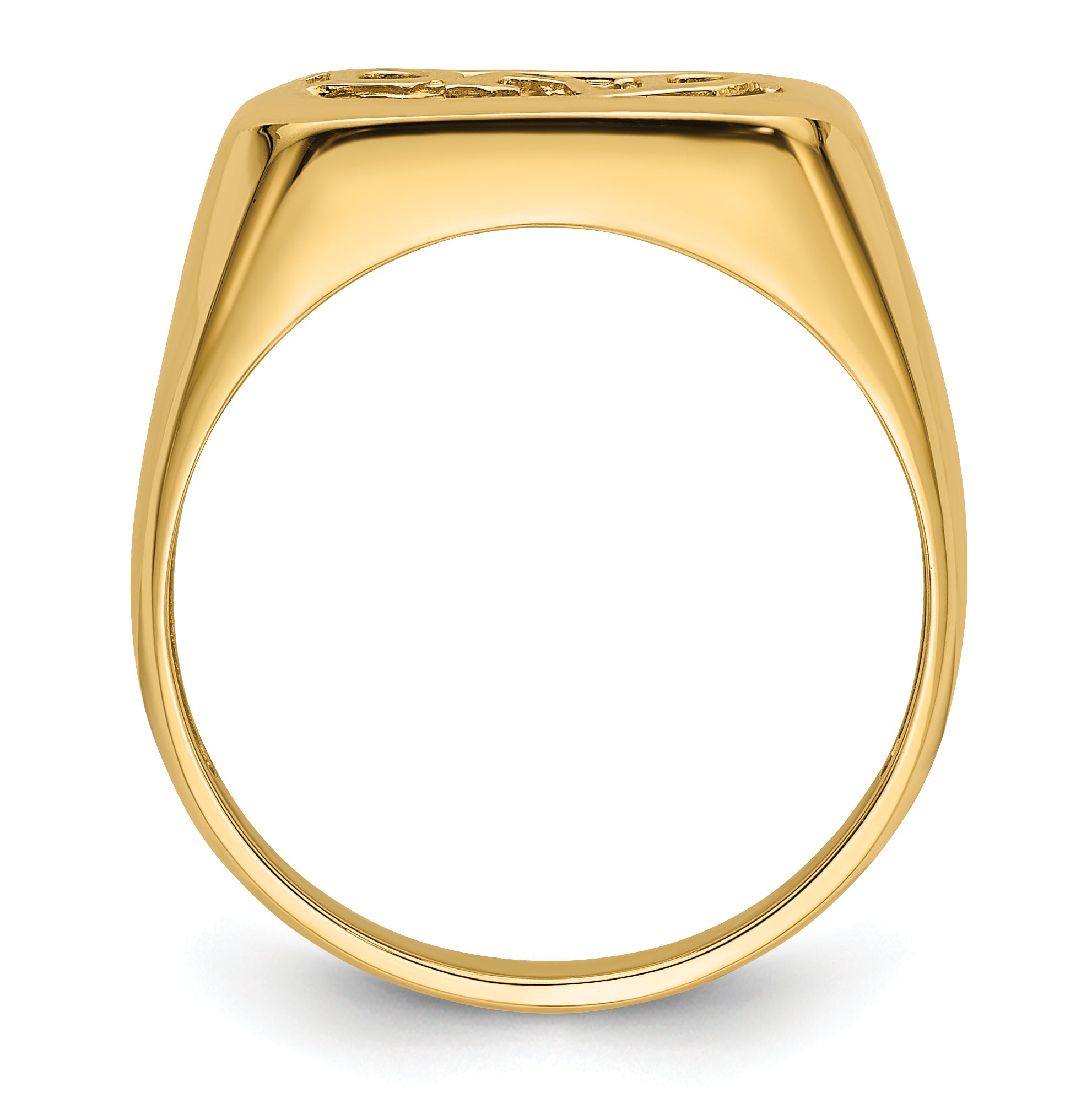 14k Dad's Ring Mounting (No Stone Included) only Secondary image