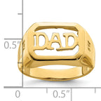14k Dad's Ring Mounting (No Stone Included) only