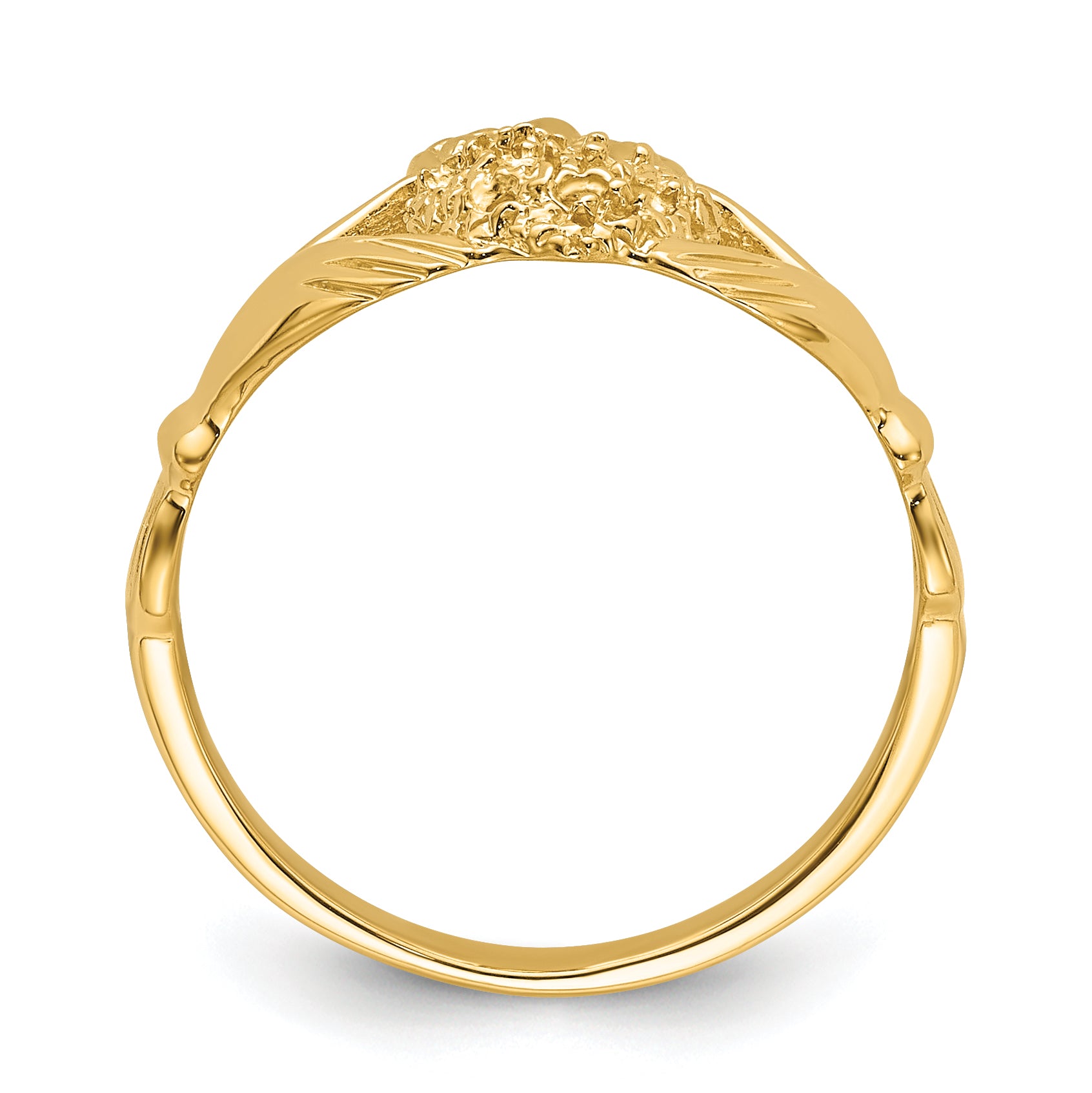 14ky Claddagh Ring Mounting (No Stone Included)