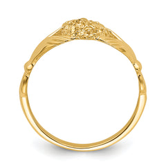 14ky Claddagh Ring Mounting (No Stone Included)