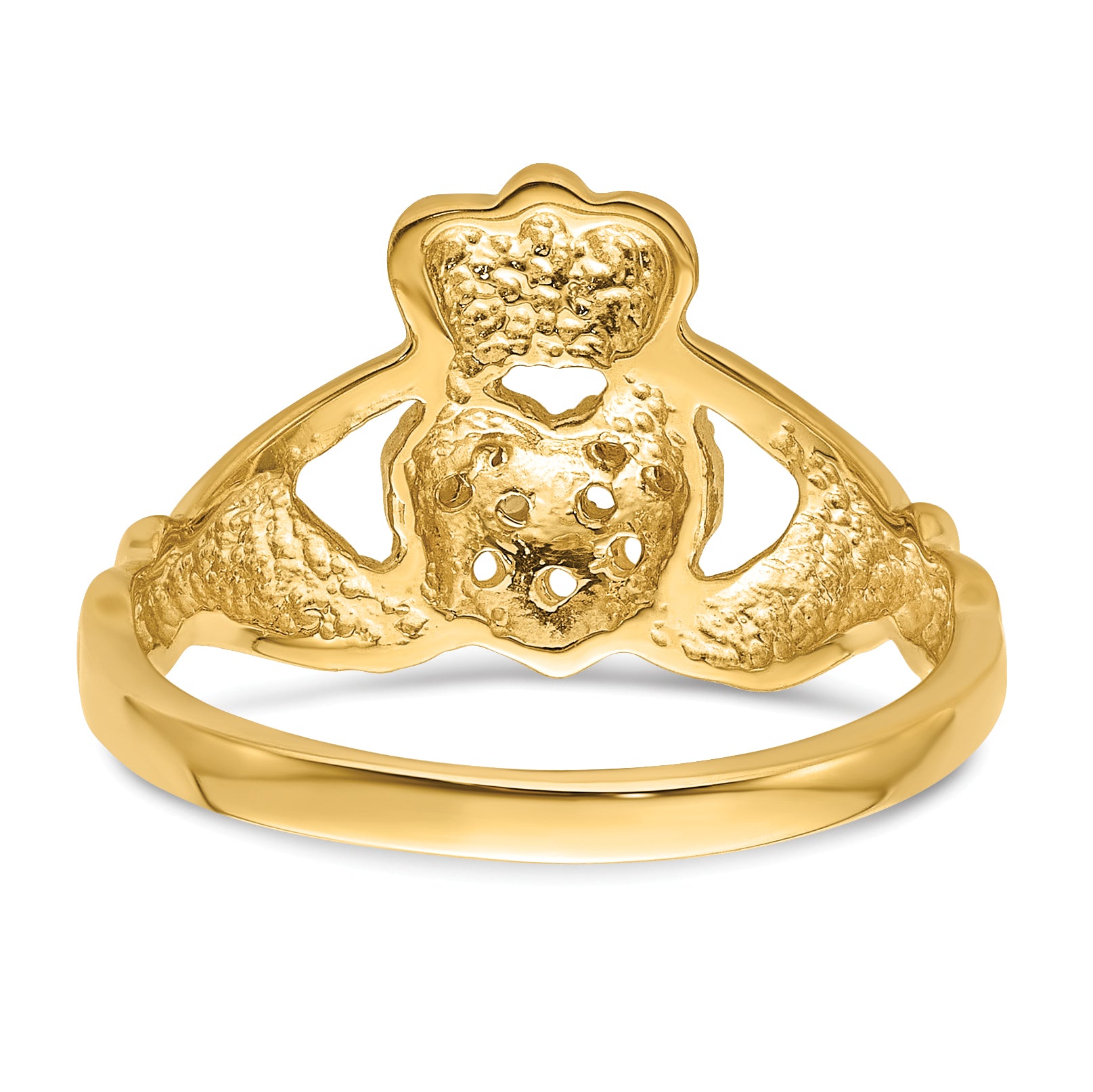 14ky Claddagh Ring Mounting (No Stone Included)