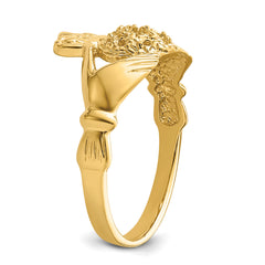 14ky Claddagh Ring Mounting (No Stone Included)