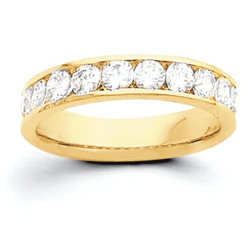 14k 1 carat Channel Set Band Mounting