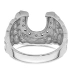 14k White Gold Men's Band Mounting (No Stone Included)