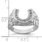 14k White Gold Men's Band Mounting (No Stone Included)