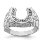 14k White Gold Men's Band Mounting (No Stone Included)
