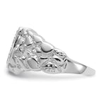 14k White Gold A Diamond Ring