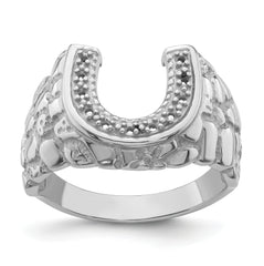 14k White Gold Men's Band Mounting (No Stone Included)