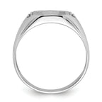 14k White Gold Men's Band Mounting (No Stone Included)