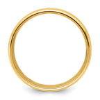 14k Yellow Gold 6mm Heavyweight Comfort Fit Brushed Satin with Center Groove Wedding Band