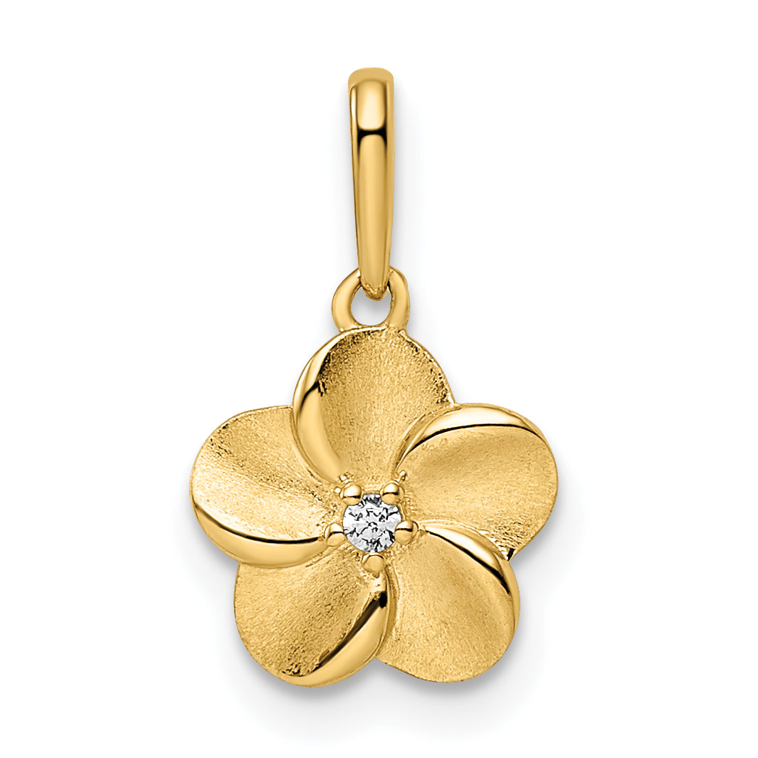 14k Flower Pendant Main image