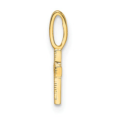 14k CZ Cross Pendant