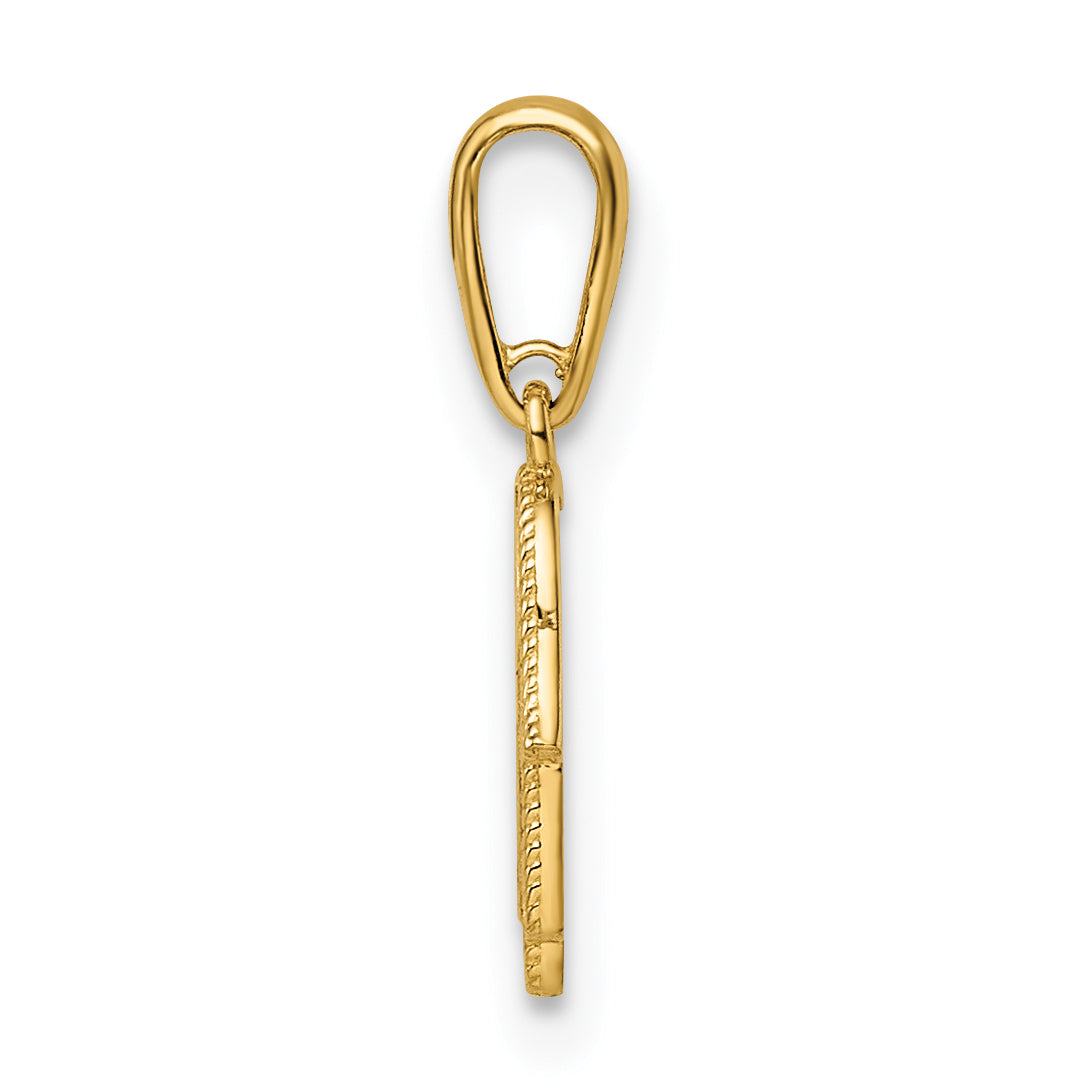 14k Hamsa Pendant Secondary image