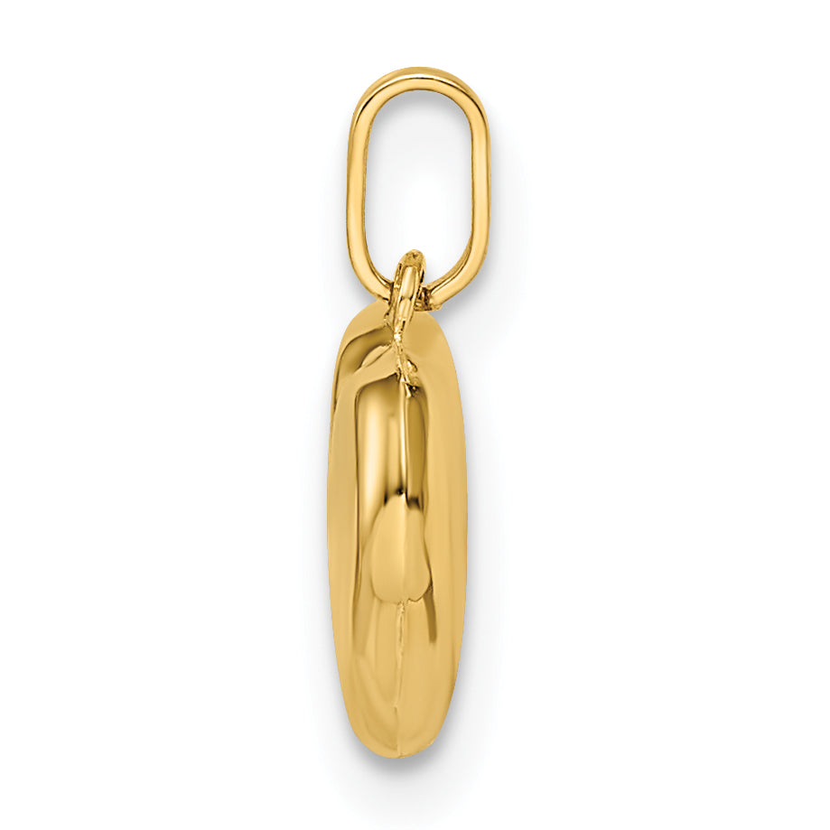 Puffed Heart Pendant in 14K Yellow Gold Secondary image