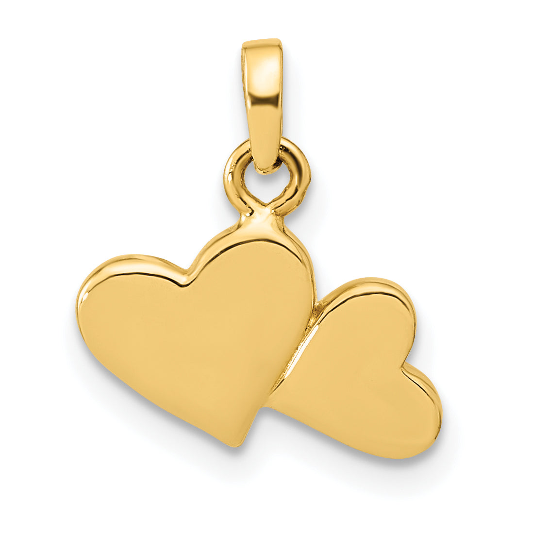 14K Polished Heart Pendant