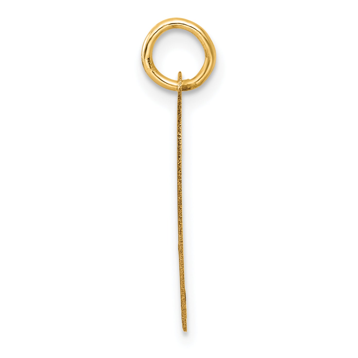 14K Polished CLASS OF 2025  Cut Out Heart Charm