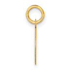 14k Polished Oval CLASS OF 2025 Charm