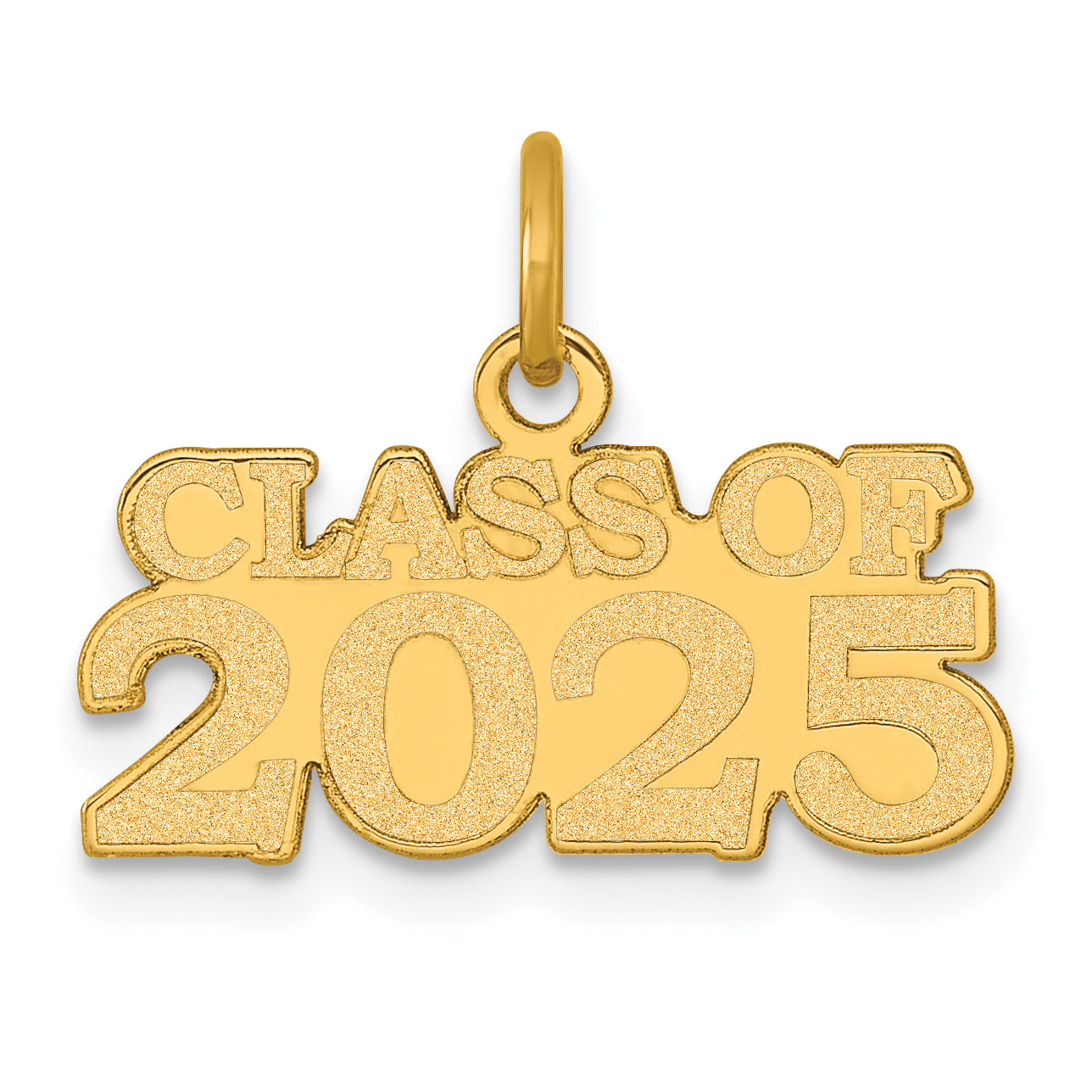 14k Polished CLASS OF 2025 Charm