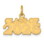 14k Polished CLASS OF 2025 Charm