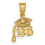 14K Graduation Cap 26 w/ Dangling Tassle Charm