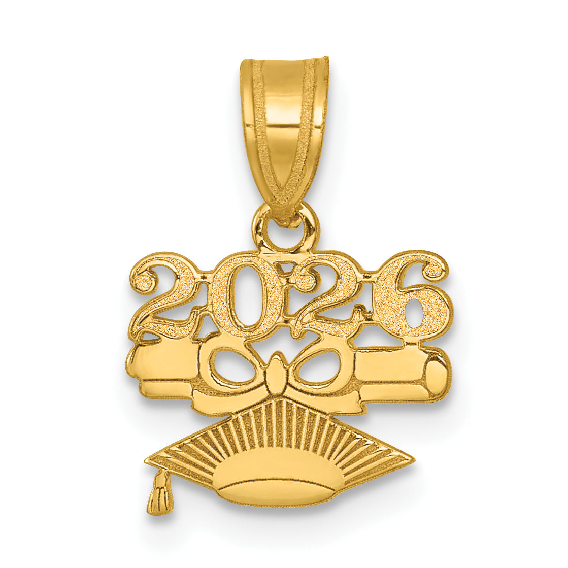 14K Graduation Cap and Diploma 2026 Charm Main image