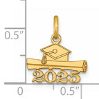 14K 2025 Graduation Cap and Diploma Charm