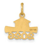 14K 2026 Graduation Cap and Diploma Charm
