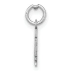14K White Gold 2025 Graduation Cap and Diploma Charm