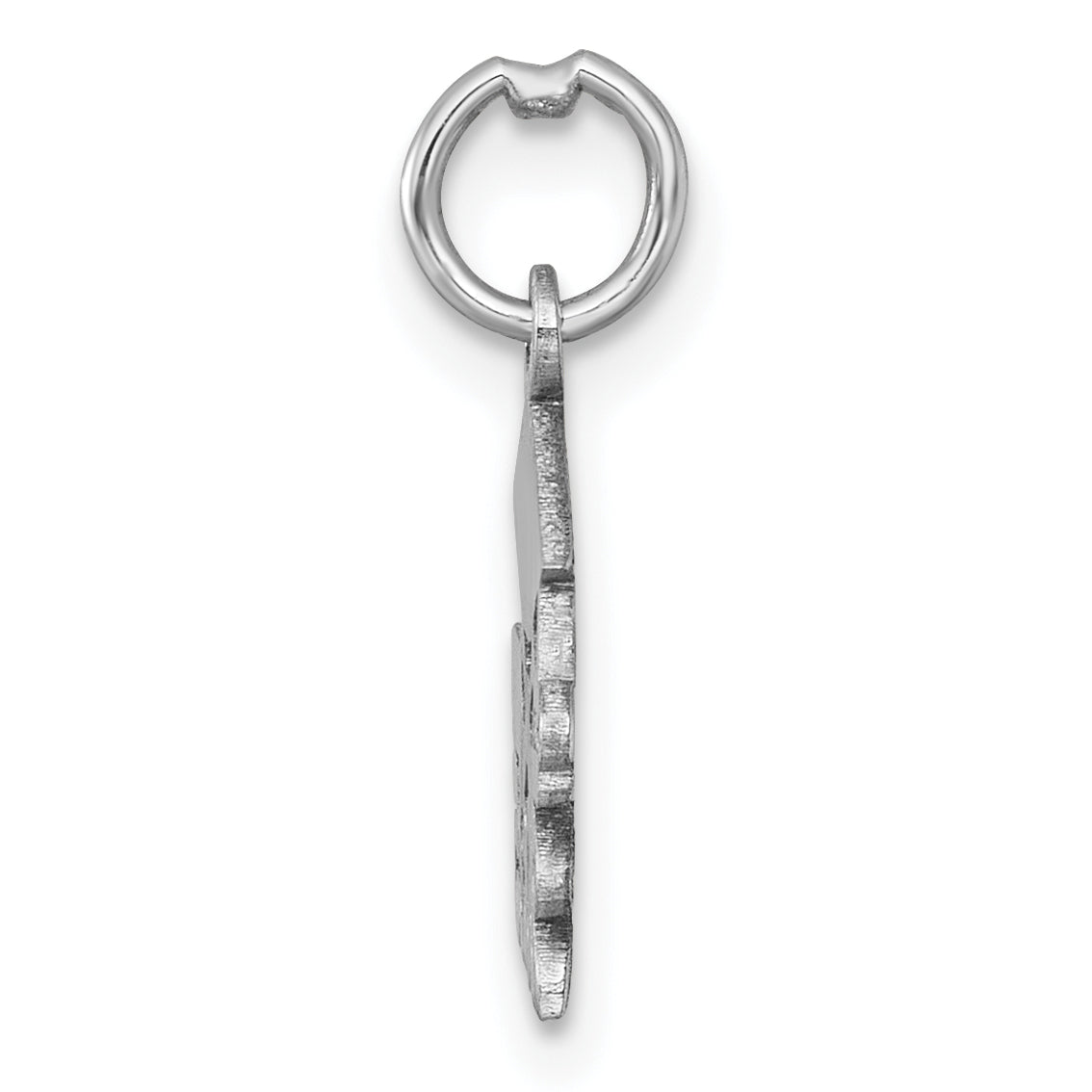 14K White Gold Graduation Cap and Diploma 2025 Charm Secondary image