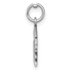 14K White Gold Graduation Cap and Diploma 2025 Charm